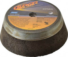 Norton - 6" Diam, 2" Overall Thickness, 14 Grit, Type 11 Tool & Cutter Grinding Wheel - Very Coarse Grade, Zirconia Alumina, R Hardness, 6,000 RPM - Apex Tool & Supply