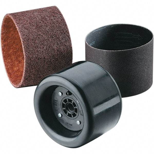 Dynabrade - 3-1/2" Wide Power Sander Pneumatic Wheel Kit - 5" Diam - Apex Tool & Supply