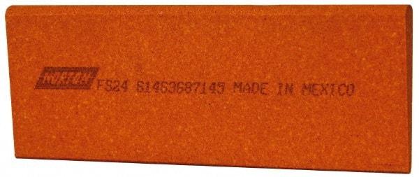 Norton - 4-1/2" Long x 1-3/4" Diam x 1/4" Thick, Aluminum Oxide Sharpening Stone - Round Edge Slip, Fine Grade - Apex Tool & Supply