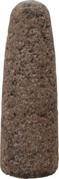 Norton - Type 16, 1" Max Diam, 3" Head Thickness, 24 Grit Cone - Aluminum Oxide, Very Coarse Grade, 3/8-24 Shank Thread - Apex Tool & Supply