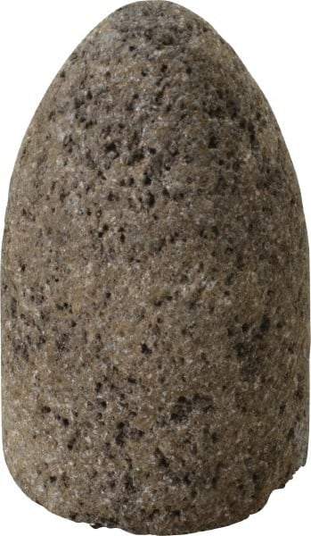 Norton - Type 16, 1-1/2" Max Diam, 2-1/2" Head Thickness, 24 Grit Cone - Aluminum Oxide, Very Coarse Grade, 3/8-24 Shank Thread - Apex Tool & Supply