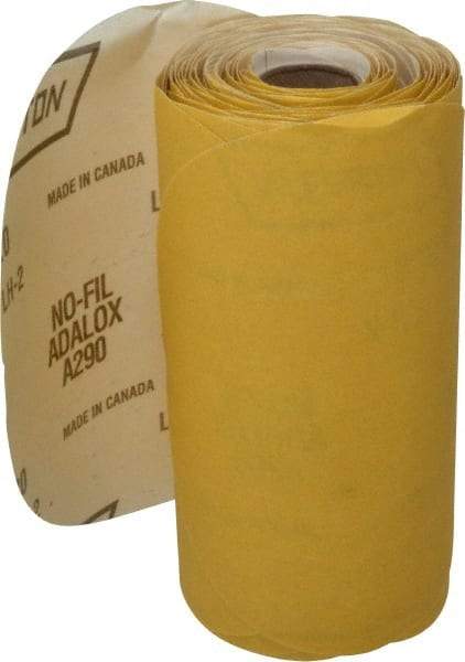 Norton - 6" Diam, 220 Grit Aluminum Oxide Adhesive PSA Disc - Fine Grade, Gold, C Weighted Backing, Flexible - Apex Tool & Supply