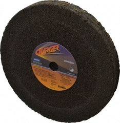 Norton - 8" Diam x 5/8" Hole x 1" Thick, Q Hardness, 16 Grit Surface Grinding Wheel - Zirconia Alumina/Silicon Carbide Blend, Type 1, Very Coarse Grade, 6,000 Max RPM, No Recess - Apex Tool & Supply