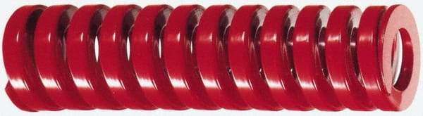 Dayton Lamina - 2" Hole Diam, 1" Rod Diam, 3" Free Length, Red Die Spring - 193 Lb Max Deflection, 0.9" Max Deflection, Heavy Duty, Chromium Vanadium Steel - Apex Tool & Supply