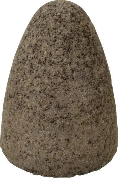 Norton - Type 16, 2-3/4" Max Diam, 3-1/2" Head Thickness, 24 Grit Cone - Aluminum Oxide, Very Coarse Grade, 5/8-11 Shank Thread - Apex Tool & Supply