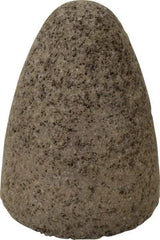 Norton - Type 16, 2-3/4" Max Diam, 3-1/2" Head Thickness, 24 Grit Cone - Aluminum Oxide, Very Coarse Grade, 5/8-11 Shank Thread - Apex Tool & Supply
