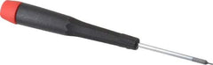 Wiha - 0.71mm Precision Miniature Hex Driver - 1-9/16" Bade Length, Tapered Handle, 4-3/4" OAL - Apex Tool & Supply