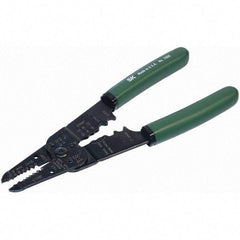 SK - Wire & Cable Strippers - 8" W/CUSHION GRIP CRIMPING/STRIPPING PLIER - Apex Tool & Supply