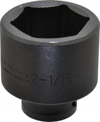 Proto - 3/4" Drive 2-1/16" Standard Impact Socket - 6 Points, 3-3/32" OAL - Apex Tool & Supply