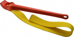 Ridgid - 5" Max Pipe Capacity, 29-1/4" Long, Strap Wrench - 5-1/2" Actual OD, 18" Handle Length - Apex Tool & Supply