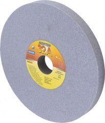Norton - 8" Diam x 1-1/4" Hole x 3/4" Thick, J Hardness, 60 Grit Surface Grinding Wheel - Aluminum Oxide, Type 1, Medium Grade, 3,600 Max RPM, Vitrified Bond, No Recess - Apex Tool & Supply