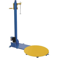 Vestil - 48 Inch Diameter, 4 to 6 Pallets per Hour, Semi Automatic, Light Duty Stretch and Pallet Wrap Machine - 4,000 Lbs. Capacity, 3 to 12 RPM, 2-3/8 Inch High - Apex Tool & Supply