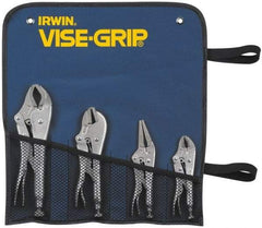 Irwin - 4 Piece Locking Plier Set - Comes in Nylon Roll - Apex Tool & Supply