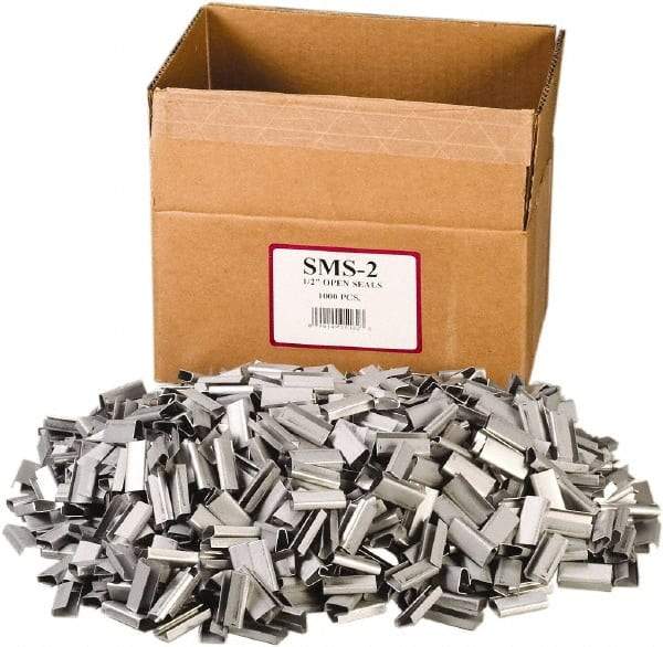 Nifty Products - Strapping Seals & Buckles Type: Metal Open Seal Width (Inch): 1/2 - Apex Tool & Supply