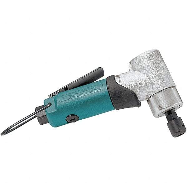 Dynabrade - 1/4" Collet, Angle Handle, Air Angle Die Grinder - 30,000 RPM, Front Exhaust, 21 CFM, 0.4 hp, 90 psi, 1/4 NPT Inlet - Apex Tool & Supply