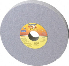 Norton - 8" Diam x 1-1/4" Hole x 1" Thick, K Hardness, 60 Grit Surface Grinding Wheel - Aluminum Oxide, Type 1, Medium Grade, 3,600 Max RPM, Vitrified Bond, No Recess - Apex Tool & Supply