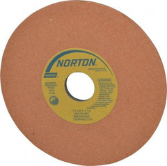 Norton - 7" Diam x 1-1/4" Hole x 1/4" Thick, M Hardness, 150 Grit Surface Grinding Wheel - Aluminum Oxide, Type 1, Very Fine Grade, 3,600 Max RPM, Vitrified Bond, No Recess - Apex Tool & Supply