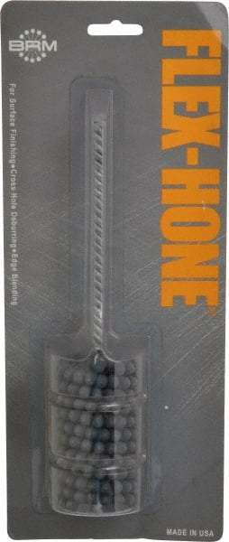 Brush Research Mfg. - 1-5/8" Bore Diam, 320 Grit, Silicon Carbide Flexible Hone - Extra Fine, 8" OAL - Apex Tool & Supply