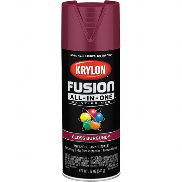 Krylon - Spray Paints Type: Acrylic Enamel Spray Paint Color: Burgundy - Apex Tool & Supply