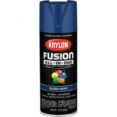 Krylon - Spray Paints Type: Acrylic Enamel Spray Paint Color: Navy - Apex Tool & Supply