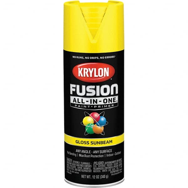 Krylon - Spray Paints Type: Acrylic Enamel Spray Paint Color: Sunbeam - Apex Tool & Supply