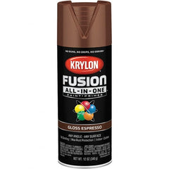 Krylon - Spray Paints Type: Acrylic Enamel Spray Paint Color: Espresso - Apex Tool & Supply