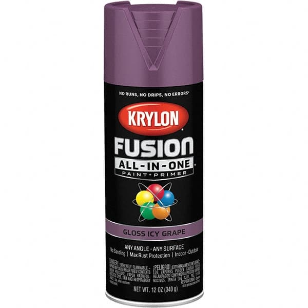 Krylon - Spray Paints Type: Acrylic Enamel Spray Paint Color: Icy Grape - Apex Tool & Supply