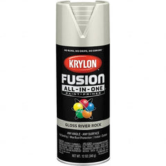 Krylon - Spray Paints Type: Acrylic Enamel Spray Paint Color: River Rock - Apex Tool & Supply