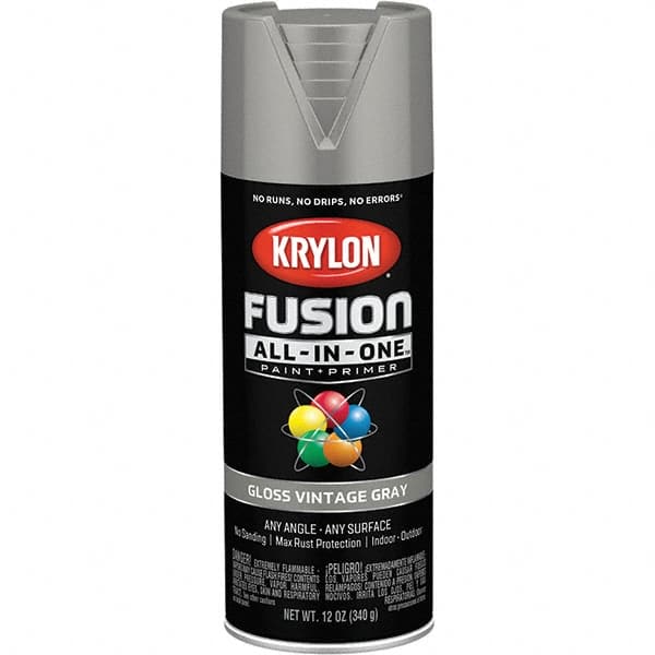 Krylon - Spray Paints Type: Acrylic Enamel Spray Paint Color: Vintage Gray - Apex Tool & Supply