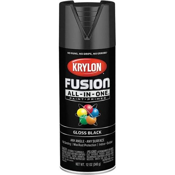 Krylon - Spray Paints Type: Acrylic Enamel Spray Paint Color: Black - Apex Tool & Supply