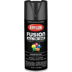 Krylon - Spray Paints Type: Acrylic Enamel Spray Paint Color: Black - Apex Tool & Supply