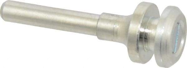 Value Collection - 3/8" Hole, Wheel Mandrel - 2-1/8" OAL, 3/8" Max Wheel Width, 1/4" Shank Diam - Apex Tool & Supply