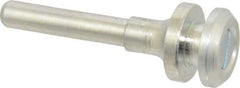 Value Collection - 3/8" Hole, Wheel Mandrel - 2-1/8" OAL, 3/8" Max Wheel Width, 1/4" Shank Diam - Apex Tool & Supply