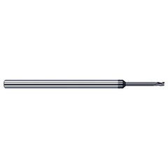 Variable Helix End Mills for Exotic Alloys - 0.0470″ (3/64″) Cutter Diameter × 0.0710″ Length of Cut × 0.2500″ (1/4″) Reach Carbide Square End Mill for Exotic Alloys, 3 Flutes, AlTiN Nano Coated