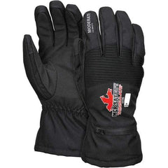 MCR Safety - Size M Synthetic Blend Work Gloves - For Cold Weather, Uncoated, Slip-On Cuff, Full Fingered, Black, Paired - Apex Tool & Supply
