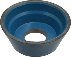 Norton - 3-3/4" Diam, 1-1/4" Hole Size, 1-1/2" Overall Thickness, 120 Grit, Type 11 Tool & Cutter Grinding Wheel - Fine Grade, Diamond, R Hardness, Resinoid Bond - Apex Tool & Supply