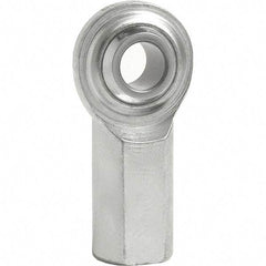 Tritan - 3/4" ID, 14,250 Lb Max Static Cap, Female Spherical Rod End - 3/4-16 UNF LH, 7/8" Shank Diam, 1-9/16" Shank Length, Zinc Plated Carbon Steel with PTFE Lined Chrome Steel Raceway - Apex Tool & Supply