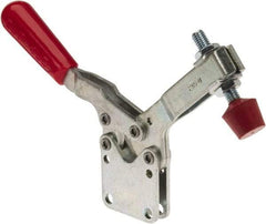 De-Sta-Co - 750 Lb Holding Capacity, Horizontal Handle, Manual Hold Down Toggle Clamp - 70° Handle Movement, 92° Bar Opening, U-Bar, Straight Base, Electro-Plated Zinc, Carbon Steel - Apex Tool & Supply