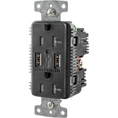 Hubbell Wiring Device-Kellems - USB Receptacles Number of USB Ports: 2 Number of Receptacles: 2 - Apex Tool & Supply