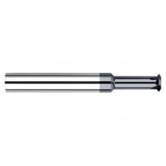 0.0930″ (3/32″) Cutter Diameter × 0.1870″ (3/16″) Reach Carbide Single Form #5 Thread Milling Cutter for Hardened Steels, 4 Flutes, AlTiN Nano Coated - Apex Tool & Supply