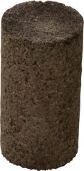 Norton - Type 18, 1-1/2" Max Diam, 3" Head Thickness, 24 Grit Square Tip Plug - Aluminum Oxide, Very Coarse Grade, 5/8-11 Shank Thread - Apex Tool & Supply