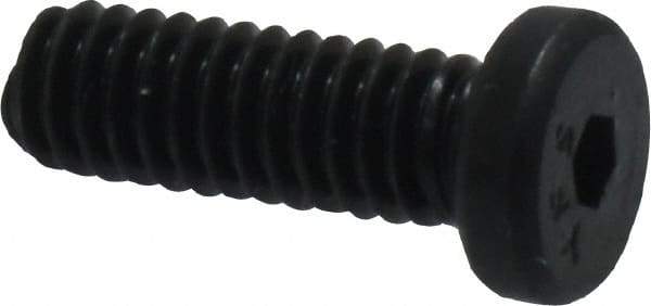 Value Collection - #8-32 UNC Hex Socket Drive, Low Socket Cap Screw - Alloy Steel, Black Oxide Finish, Fully Threaded, 1/2" Length Under Head - Apex Tool & Supply