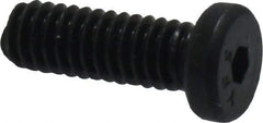 Value Collection - #8-32 UNC Hex Socket Drive, Low Socket Cap Screw - Alloy Steel, Black Oxide Finish, Fully Threaded, 1/2" Length Under Head - Apex Tool & Supply