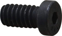 Value Collection - 1/4-20 UNC Hex Socket Drive, Low Socket Cap Screw - Alloy Steel, Black Oxide Finish, Fully Threaded, 1/2" Length Under Head - Apex Tool & Supply