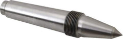 Riten - 5/8" Head Diam, Carbide-Tipped Steel Long Point Solid Dead Center - 4MT Morse Taper, 5/8" Point Diam, 2-9/32" Point Length, 3-3/32" OAL - Apex Tool & Supply