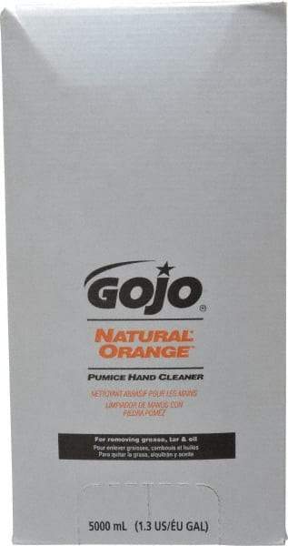 GOJO - 5 L Dispenser Refill Liquid Hand Cleaner - White, Orange Scent - Apex Tool & Supply