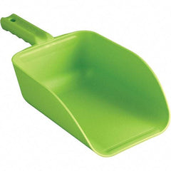 Remco - 82 oz Lime Polypropylene Flat Bottom Scoop - 5.9" Wide x 3.3" Deep Bowl, 4-1/2" Handle Length, 15.1" OAL - Apex Tool & Supply