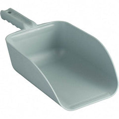 Remco - 82 oz Gray Polypropylene Flat Bottom Scoop - 5.9" Wide x 3.3" Deep Bowl, 4-1/2" Handle Length, 15.1" OAL - Apex Tool & Supply