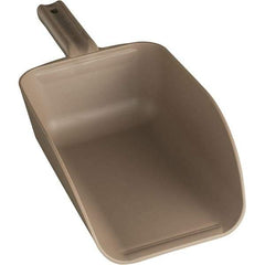 Remco - 82 oz Brown Polypropylene Flat Bottom Scoop - 5.9" Wide x 3.3" Deep Bowl, 4-1/2" Handle Length, 15.1" OAL - Apex Tool & Supply