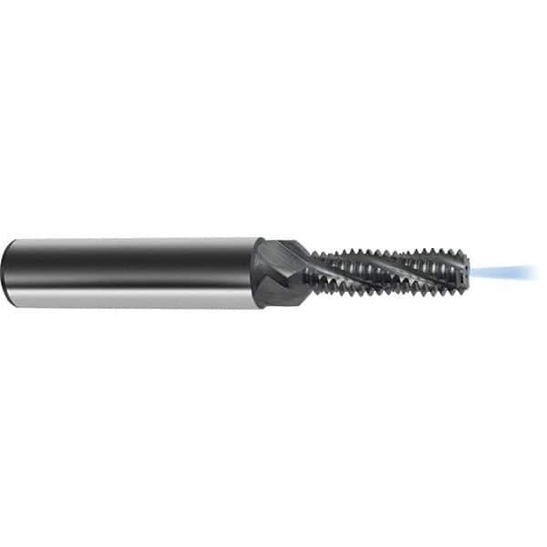 Guhring - M16x2.00 Metric , 12.8mm Cut Diam, 4 Flute Solid Carbide Helical Flute Thread Mill - Internal Thread, 43mm LOC, 102mm OAL, 18mm Shank Diam - Apex Tool & Supply